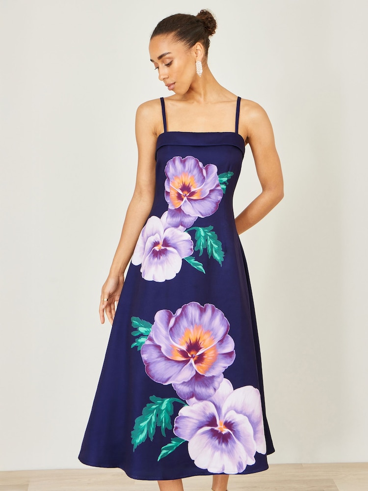 Yumi Pansy Strappy Midi Dress - Imagen 1 de 5 Yumi Pansy Strappy Midi Dress - Imagen 1 de 5