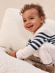 The White Company White Breton Knitted Sleepsuit With Cashmere - Image 3 of 5