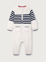 The White Company White Breton Knitted Sleepsuit With Cashmere - Image 5 of 5