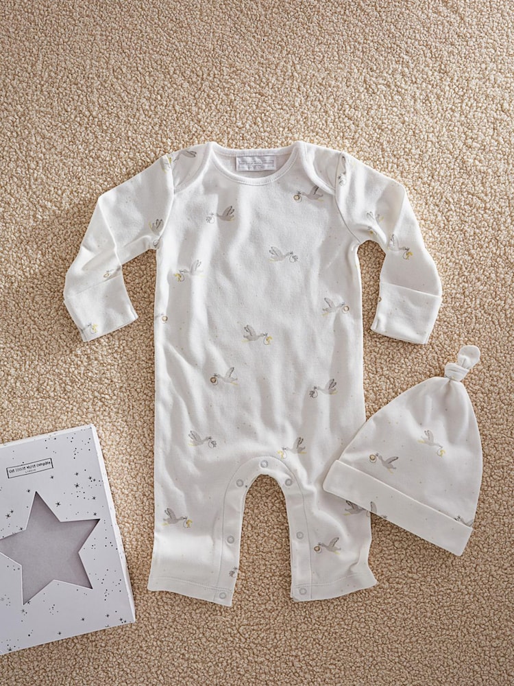 The White Company White Cotton Stork New Arrival Gift Set - Image 1 of 2