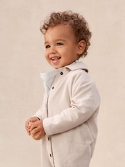 The White Company White Cotton Blend Cord Jumpsuit Top & Neckerchief Set - Image 2 of 3
