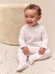 The White Company White Quilted Cotton Blend Walking Ducklings Sleeping 2.5 Tog Bag - Image 1 of 4