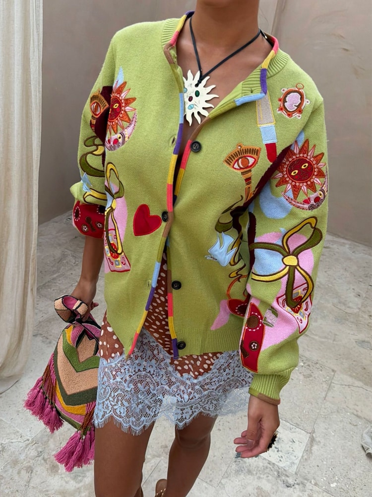 Never Fully Dressed Green Enchanted Cardigan - Image 1 of 4