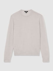 Reiss Stone Mouline Wessex Merino Wool Crew-Neck Jumper - Image 2 of 6