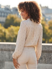 Sosandar Natural Chiffon Shirt - Image 3 of 4