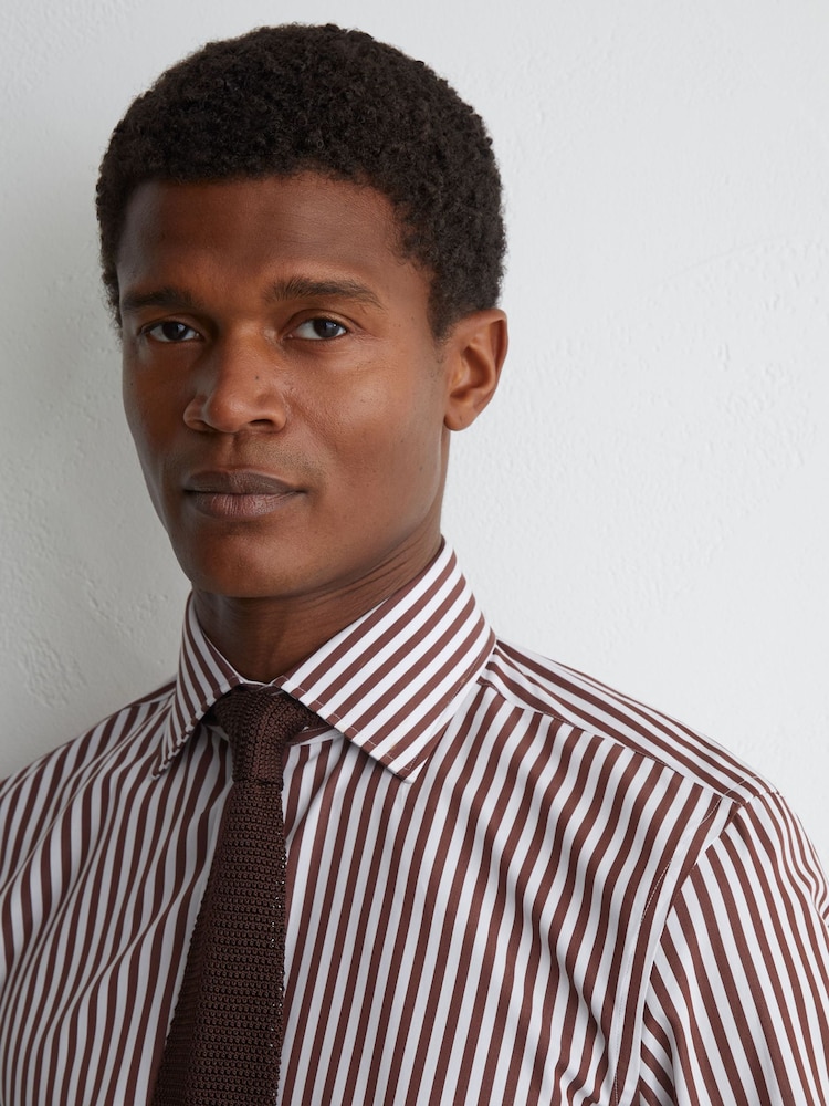 Long Sleeve Bengal Stripe Button-Down Shirt. - Image 1 of 7