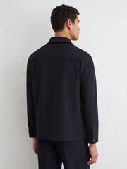 Sobrecamisa con zíper y rayas Reiss Sidney - Imagen 7 de 8