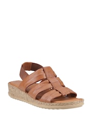 Hush Puppies Brown Eden Wide Fit Sandal - Image 3 of 5