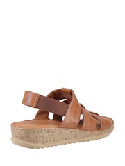 Hush Puppies Brown Eden Wide Fit Sandal - Image 4 of 5
