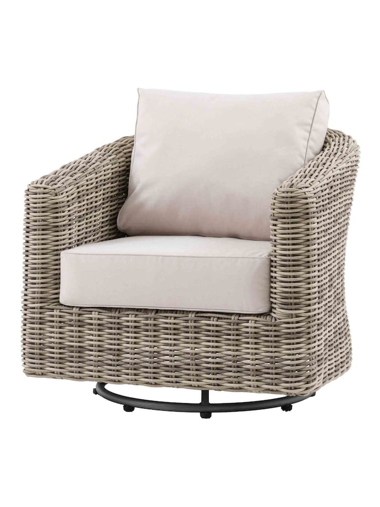 Gallery Home Grey Riviera Garden Swivel Chair - Image 1 of 6