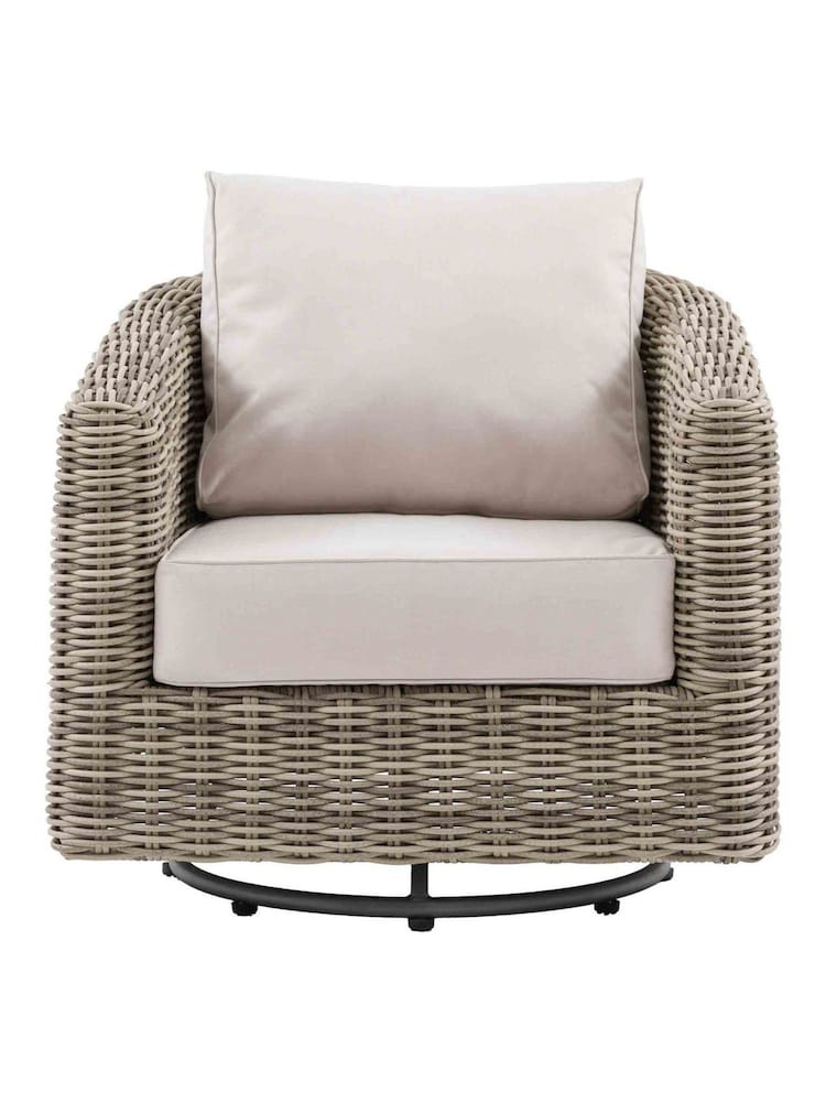 Gallery Home Grey Riviera Garden Swivel Chair - Image 2 of 6