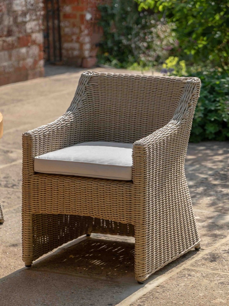 Gallery Home Set of 2 Beige Cheltenham Garden Dining Chairs - Image 1 of 6 Gallery Home Set of 2 Beige Cheltenham Garden Dining Chairs - Image 1 of 6