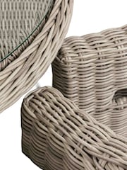 Gallery Home Grey Riviera 4 Seater Garden Dining Set - Image 4 of 4