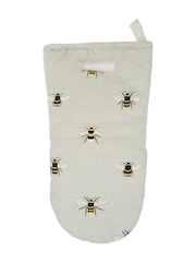 Sophie Allport Pale Green Bees Oven Mitt - Image 2 of 2