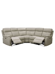 Aspire Furniture Pewter Kingsmere Corner Power Recliner Sofa - Image 3 of 6