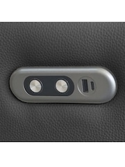 Aspire Furniture Black Kingsmere Corner Power Recliner Sofa - Image 5 of 6