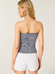 Hollister Blue Reversible Fold Over Bandeau Tube Top - Image 3 of 8