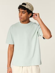 Hollister Smoke Grey Boxy Fit T-Shirt - Image 1 of 4