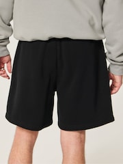 Hollister Black Baggy Fleece Jersey Shorts - Image 2 of 4