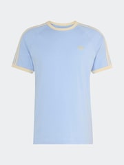 adidas Originals Blue 3-Stripes T-Shirt - Image 5 of 5