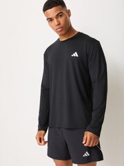 adidas Black Workout Essentials Flex Longsleeve T-Shirt - Image 1 of 5