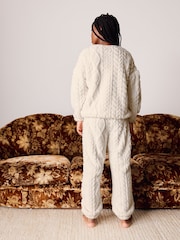 Ecru Cosy Fleece Pyjamas (3-16yrs) - Image 3 of 7