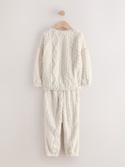Ecru Cosy Fleece Pyjamas (3-16yrs) - Image 5 of 7