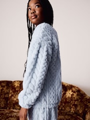 Blue Cosy Fleece Pyjamas (3-16yrs) - Image 5 of 9