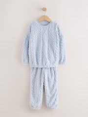 Blue Cosy Fleece Pyjamas (3-16yrs) - Image 6 of 9