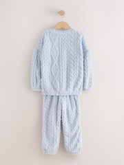 Blue Cosy Fleece Pyjamas (3-16yrs) - Image 7 of 9