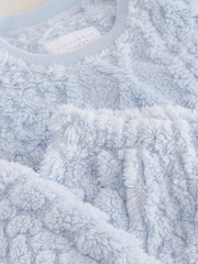 Blue Cosy Fleece Pyjamas (3-16yrs) - Image 9 of 9