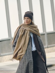 Camel Beige - N. Premium Италияда жасалған орташа салмақты шарф - 6суретінің 4 суреті