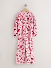 Rozā - Fleece Cosy Pyjamas (3-16yrs) - Attēls 1 no 4