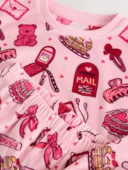 Rozā - Fleece Cosy Pyjamas (3-16yrs) - Attēls 4 no 4