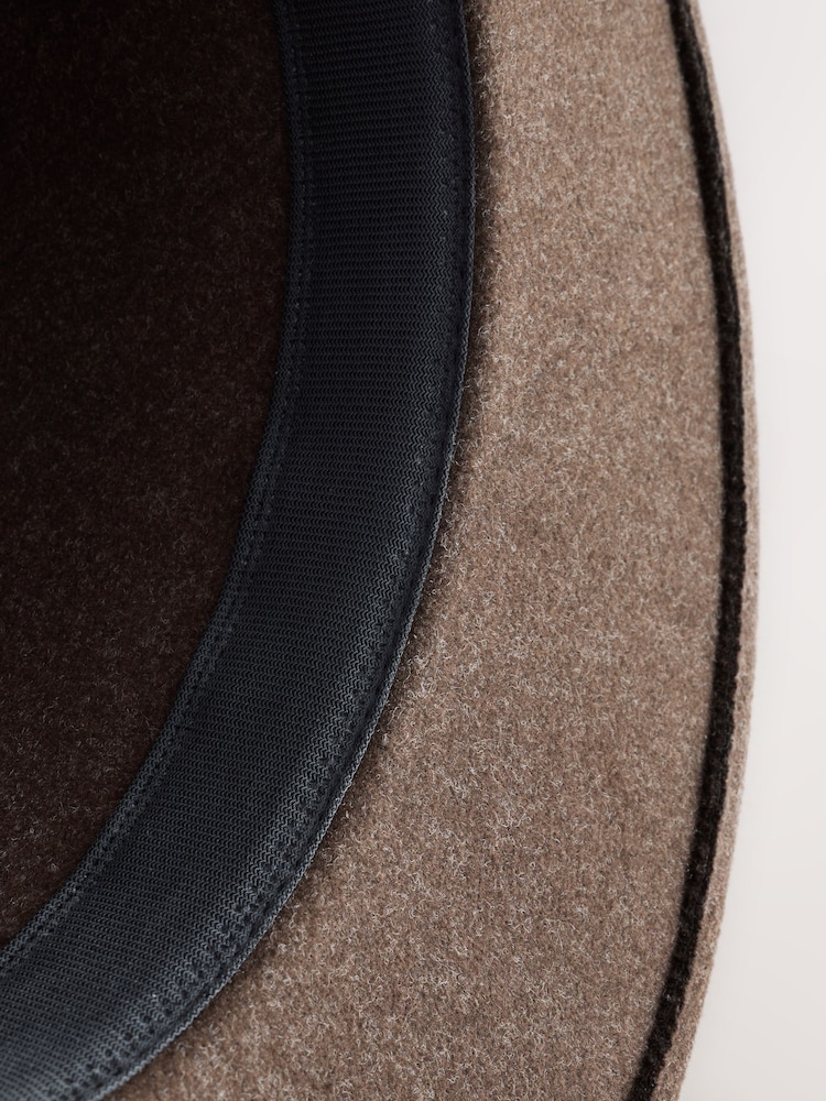 Brown Snaffle Fedora Snaffle Hat - Image 6 of 6