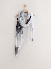 Monochrome Plisse Lightweight Scarf - Image 4 of 6