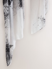 Monochrome Plisse Lightweight Scarf - Image 6 of 6
