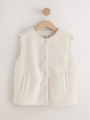 Ecru - Scardi Cover-Up Jacket with Removable Collar/ Scarf - Bild 2 von 6