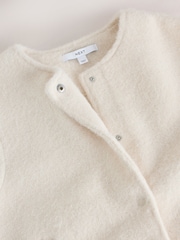 Ecru - Scardi Cover-Up Jacket with Removable Collar/ Scarf - Bild 4 von 6