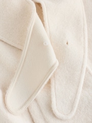 Ecru - Scardi Cover-Up Jacket with Removable Collar/ Scarf - Bild 5 von 6