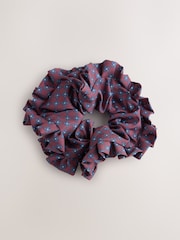 Berry/Red Check Scrunchie 1 Pack - Image 1 of 3