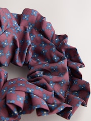 Berry/Red Check Scrunchie 1 Pack - Image 2 of 3