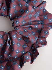 Berry/Red Check Scrunchie 1 Pack - Image 3 of 3