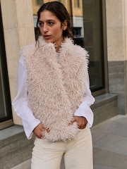 Cream Fur Gilet - Image 1 of 6