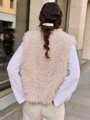 Cream Fur Gilet - Image 3 of 6