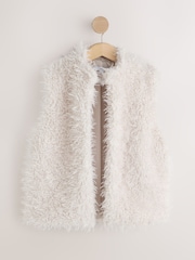 Cream Fur Gilet - Image 4 of 6