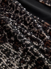 Silver Sequin Animal Cape Top - Image 7 of 7