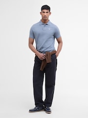 Barbour Blue Original Sports Tailored Polo Shirt - Image 2 of 7