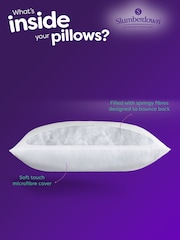 Slumberdown Set of 2 Warm Winter Medium Back Sleeper Pillows - Image 3 of 6