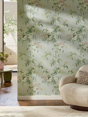 Sage Ruiz Floral A4 Wallpaper Sample Floral - Image 1 of 5